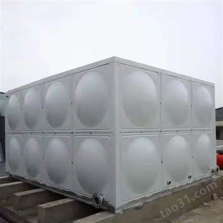 55吨玻璃钢消防水箱生产 装配式玻璃钢消防水箱制造 水箱 润隆