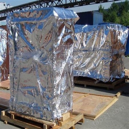 芜湖出口木箱真空袋定制 设备机械真空包装铝膜袋
