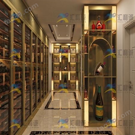 多种风格地下酒窖工厂设计定制 不锈钢红酒柜酒架