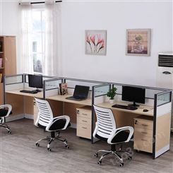 潍坊四人财务职员办公桌椅组合办工作桌屏风工位办公桌简约4人位家具