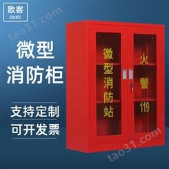建筑工地放置柜 全套装微型消防柜 消防器材灭火箱应急柜
