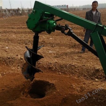 多功能植树挖坑机 新款果园汽油钻地机 志勋 大直径手提打坑机