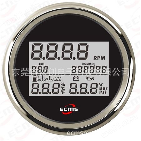 仪创 ECMS 900-00152 三合一仪表 转速+油位 水温 油压 电压 水位（选二）