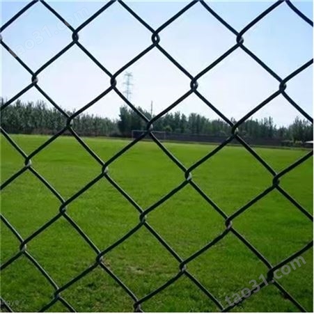球场围网 墨绿色包塑丝体育场学校操场防护网