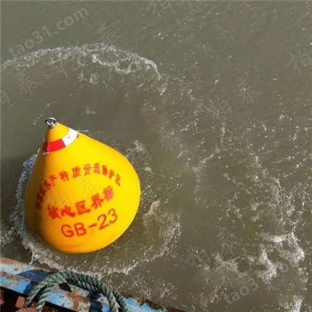 天蔚聚乙烯航道警示设施 直径700*900 海上危险区域塑料警示浮标 浮鼓