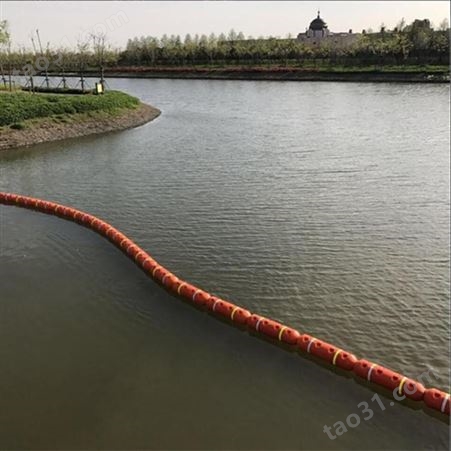 天蔚塑料垃圾拦截聚乙烯材质浮体吹塑产品直径400*1000河道水库浮排