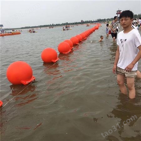 天蔚航道拦船警示塑料浮球直径800mm 河道定位聚乙烯警示浮球