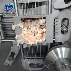 宠物食品切丁机 商用全自动微冻肉切丁设备 350型一次成型肉丁机