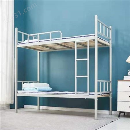 现货直销 铁床上下铺员工 床高低床双人床 简约双层