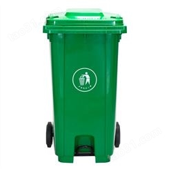 240L环卫垃圾桶 户外加厚型塑料脚踏垃圾桶 大号分类120L挂车垃圾桶 工艺