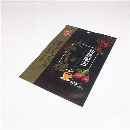 冠科 郑州红糖包装袋 镀铝自立袋 立体袋定制 印刷图案logo加拉链