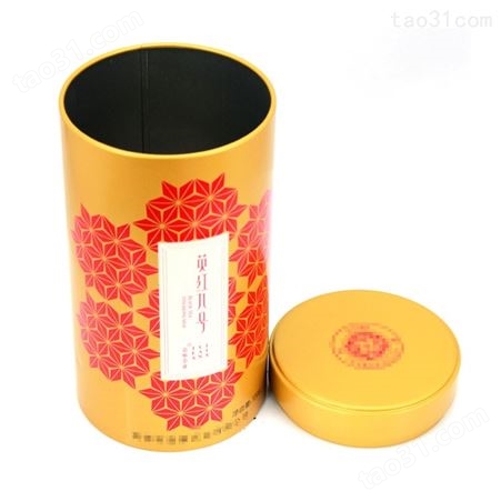 装茶叶的盒子 麦氏罐业 英红九号红茶铁盒包装定做 英德红茶铁罐价格 铁罐制造公司