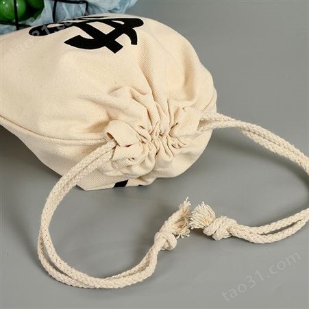 厂家帆布袋子定制棉布收纳袋多功能束口袋大容量手提抽绳袋子批发