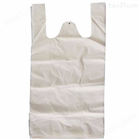 全降解白色背心袋 水果袋购物袋手提袋 环保胶袋来样定制