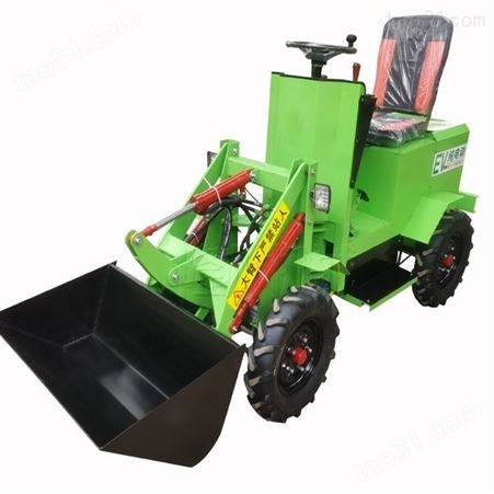 四驱电动装载机 农用小型电动铲车 AZ005操作简单