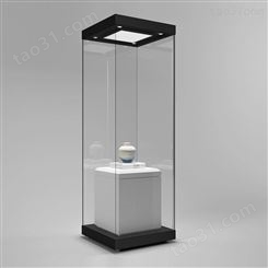 博物馆文物展柜制作  低反射玻璃展柜 个人收藏陶瓷展览柜