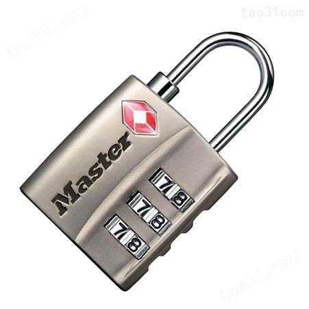玛斯特Masterlock密码挂锁箱包锁无钥匙更衣柜挂锁 4680DNKL