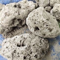 乾富厂家供应火山石 各种型号火山石 灰白色浮石