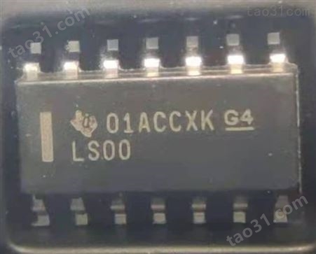 SN74LS00DR 通用逻辑门芯片 TI(德州仪器) 封装SOIC14 批次20+