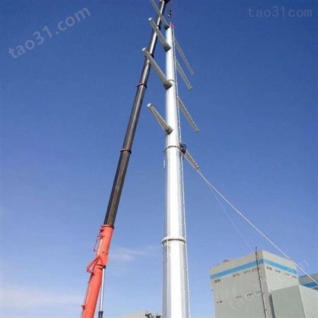 10kv架空线路电力钢杆 13米钢杆价格