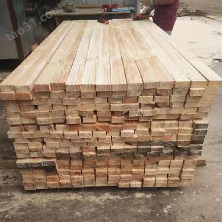 工地建筑木方 方木加工厂家 呈果木业批发5x10铁杉方木