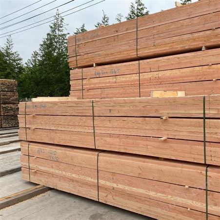呈果木业白松木方 铁杉建筑工地方木尺寸 进口建筑木方厂家批发