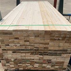 方木加工厂 现货供应5x10白松建筑木方批发加工定制量大从优