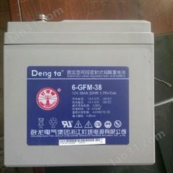 DengTa蓄电池6-GFM-38 卧龙灯塔12V38AH 基站通讯电源柜备用