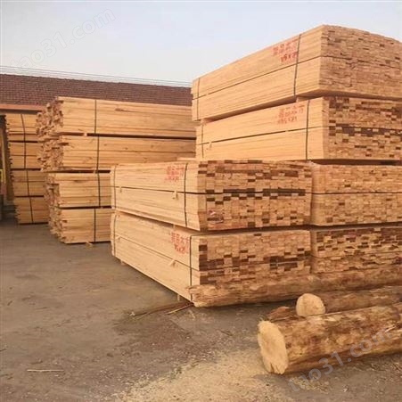 工地建筑方木 4x8白松工地建筑方木质优价廉 呈果厂家