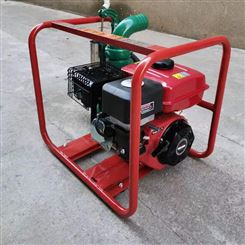 排讯防涝柴油污水泵6寸推车排积水抽水泵便携式汽油3/4寸自吸水泵